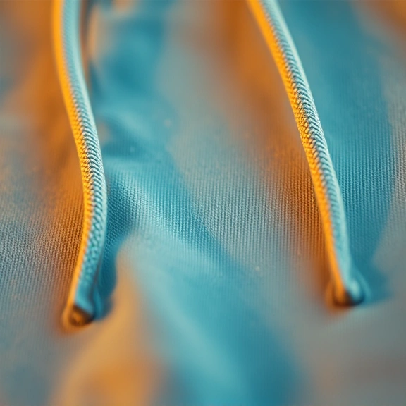 Detail shot of THREAD & CO. premium hoodie fabric