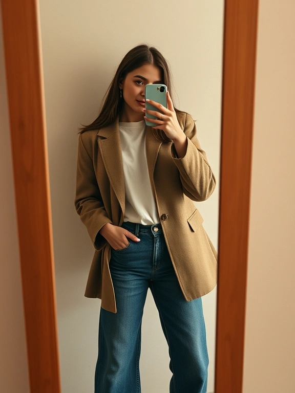 Customer @sarah.styles wearing THREAD & CO. blazer look