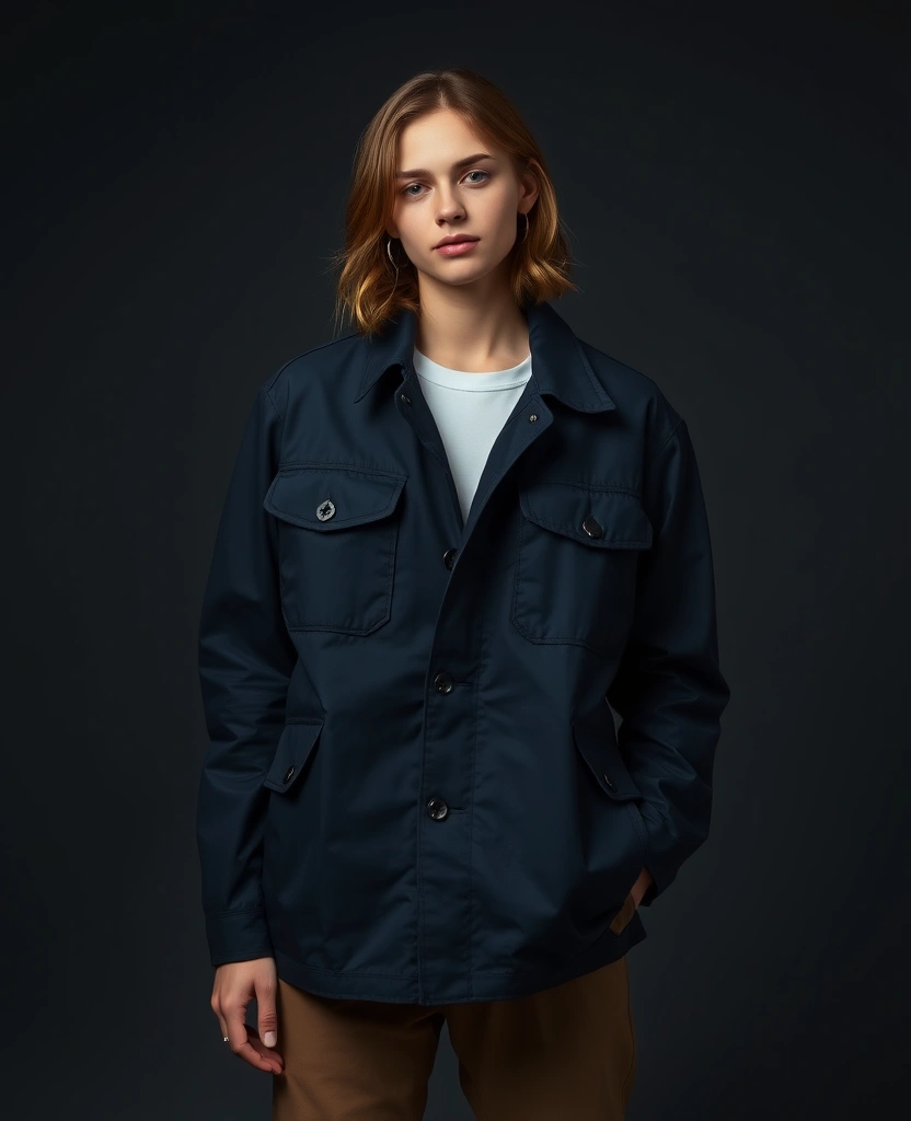 Utility Jacket in navy - $95